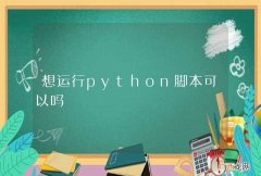 想运行python脚本可以吗